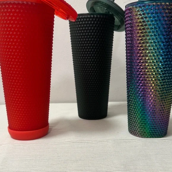 Starbucks Studded Tumbler Trio - Black, Iridescent, Orange - Picture 7 of 7